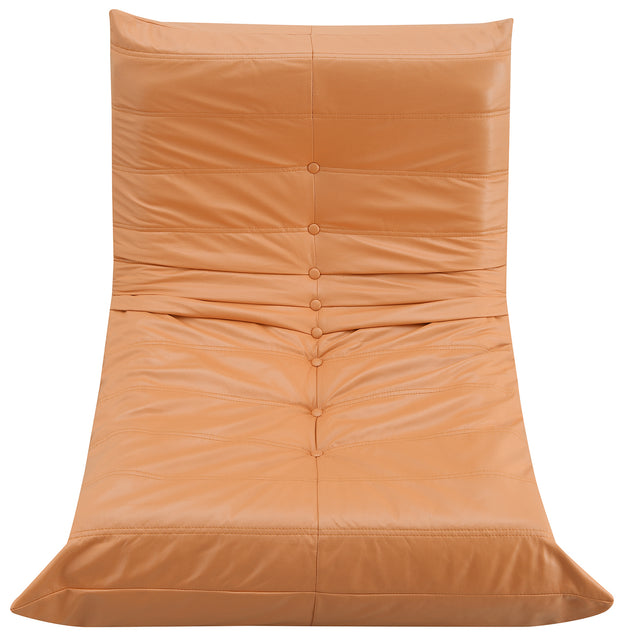 [VIDEO provided] [New] Comfy Oversized Lazy Sofa, Modern Armless Lounge Chair with Backrest Retro Single-Seat , 100% Sponge-Filled Sofa for Living Room, Bedroom, Salon, Office,3 Colors